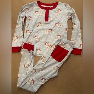 Smockingbird Pima Cotton Santa Christmas Pajamas 5T